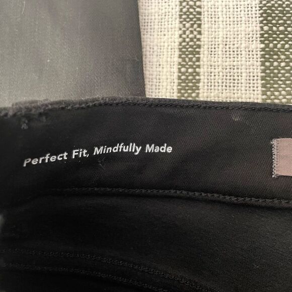 DL1961 Black Farrow High Rise Skinny Jeans With Velvet Stripe Size 26 - Picture 4 of 7